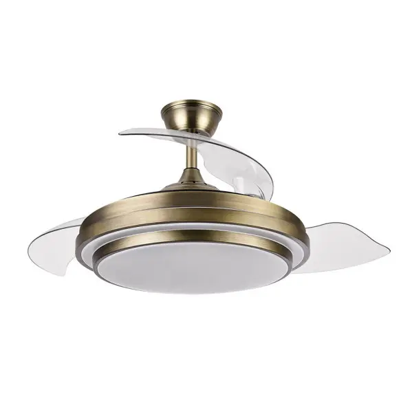 Ventilador de Techo FABRILAMP IBE 72W con 3 Temperaturas de Luz y Mando a Distancia - 1