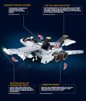 Bloques De Construcción Sluban F/A-18E Helicóptero Armado Militar Serie Super Avión Modelo De Armas Juguetes Para Niños Boys - details 1