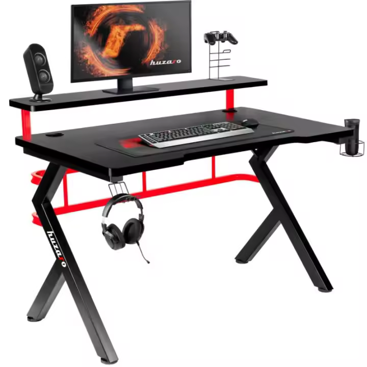 Huzaro Hero 5.0 escritorio para ordenador Negro, Rojo - 1