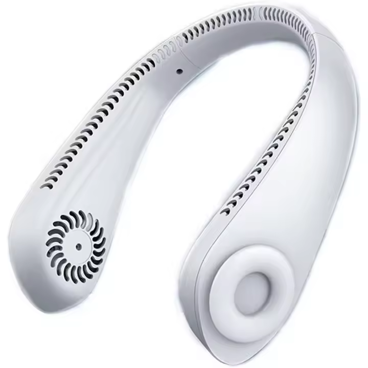 Ventilador de cuello portátil sin aspas, ventilador sin aspas manos libres, nuevo diseño de auriculares manos libres personales de refrigeración sin aspas mini ventiladores para oficina al aire libre T - 1
