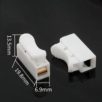 Conectores De Cable Sin Soldar 1P 2P 20/50Pcs Bloque De Terminales Sin Tornillo Pinza Elástica Para Electricidad - details 4