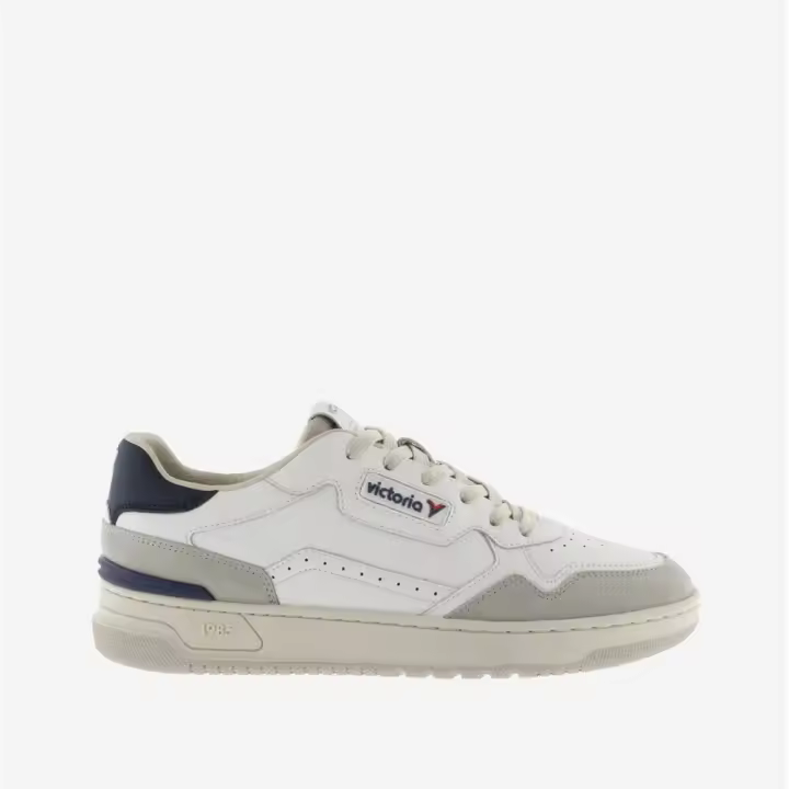 Zapatillas Victoria Blanco-Azul C-80 Classic Marino - 1