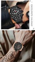 Reloj De Pulsera De Cuarzo MINI FOCUS Para Hombres Resistente Al Agua Con Función De Luz Luminosa Deportiva Multi Funcional De Silicona Correa De 22 Cm - details 19