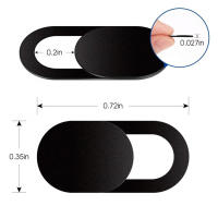 Cubierta De Cámara Universal Negra Para Laptop PC Macbook Tablet 6PCS Magnético Deslizante De Plástico Con Privacidad Para Webcam - details 1
