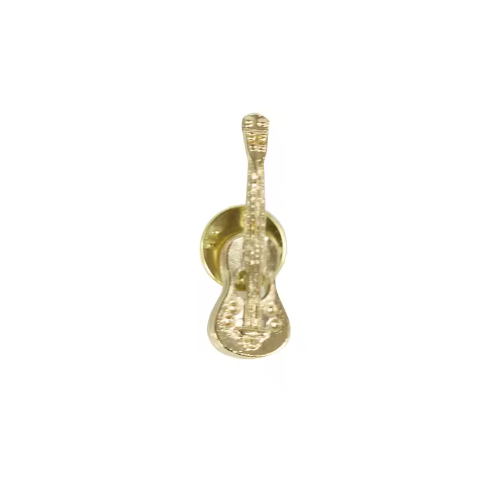 pin guitarra clasica ftp012 color dorado medida largo: 3,5cm. - 1