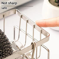 Estante De Organizador Para Fregadero En Acero Inoxidable Racks Para Esponja Y Paño De Limpieza Multifuncional Almacenamiento De Herramientas - details 3