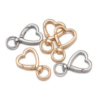 5Pcs Clip De Corazón Para Llavero Hebilla Trigón De Cangrejo Para DIY De Cadena De Llaveros Joyería Herramientas De Metal De Aleación De Zinc - details 4
