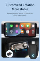 Acodo 2en1 Mini Caja Para Coche CarPlay Android Auto USB Tipo-C Conexión Bluetooth WiFi Plug&Play Dongle Inteligente Sin Cable - details 5