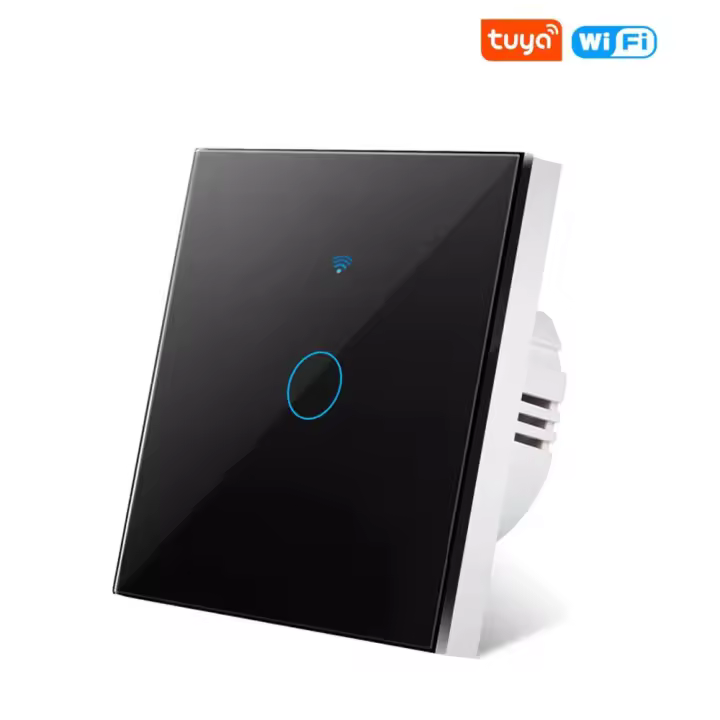 Interruptor De Pared Inteligente Wifi Tuya 1/2/3 Gang EU Con Control Remoto RF433 Compatible Con Alexa Y Google Home - 1