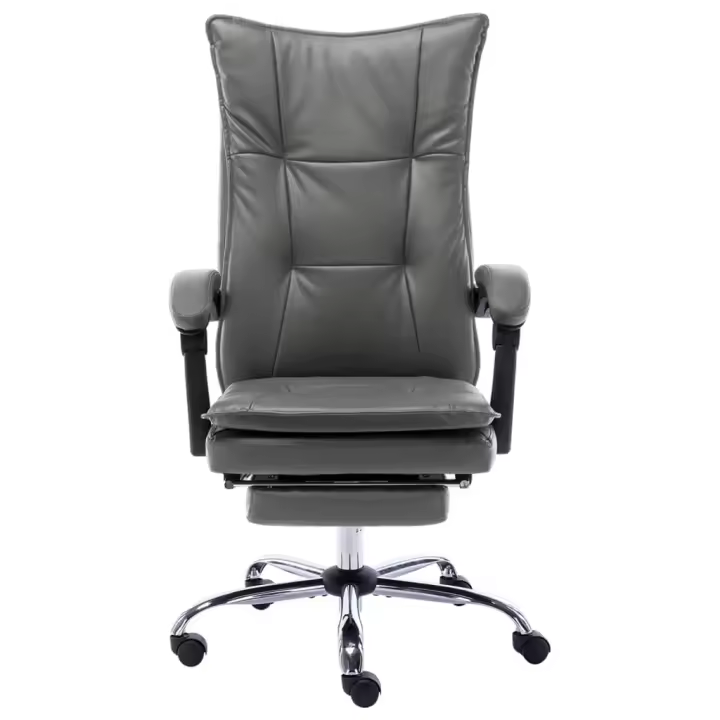 VidaXL Silla de oficina Linna con reposapiés reclinable 113-120x64x68 cm - 1