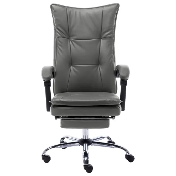 VidaXL Silla de oficina Linna con reposapiés reclinable 113-120x64x68 cm - 1