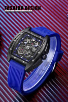 Reloj Mécanico LIGE Para Hombre Reloj De Pulsera De Lujo Negocios Cuadrado Correa De Silicona Resistente Al Agua 50M Moda Reloj Masculino Automático - details 7
