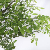 Planta Artificial De Eucalipto 43.3 Pulgadas Decoración De Flores Y Hojas Falsas Para Bodas Y Decoración Del Hogar Accesorios De Jardín De Plástico Para Interiores Y Exteriores - details 2