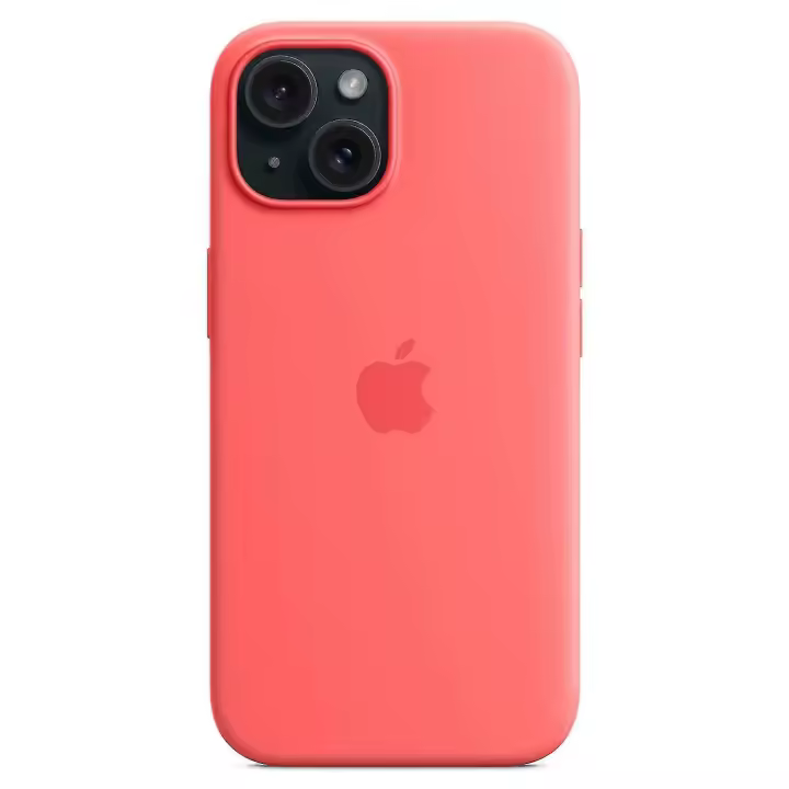 For iPhone 15 Case Compatible with MagSafe Anti-scratch Silicone Phone Cover-Black - 1
