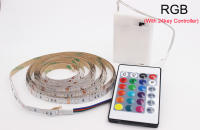 Tira De Luz LED RGB 5V 3AA Batería Flexible 1M 2M 3M 4M 5M 50cm Calor Blanca Iluminación Ribbon Tape Para Decoración De Pared - details 5
