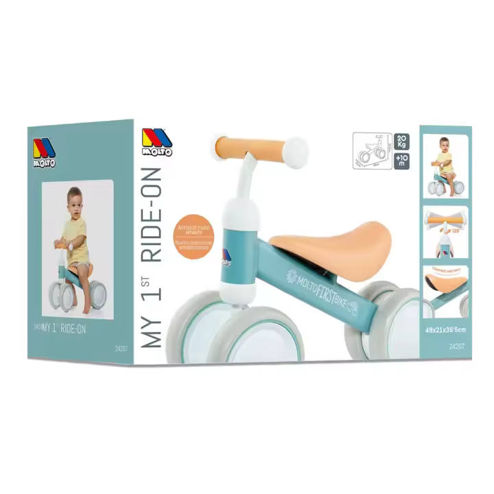 Correpasillos Bebe Azul soporta 20 kg 38,5x25x5x5 cm (Molto 24207) - 1