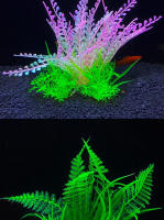 Adorno De Acuario Plantas Artificiales Simulación De Hierba De Agua Para Tanque De Peces Decoración De Plástico 5.5 Pulgadas - details 4