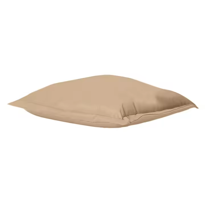 Cojín Pouf Wellhome 70x70 Visón Poliéster Reciclado Resistente Al Agua - 1