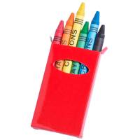 Cajas de cartón con 6 Ceras de Colores. El Regalo Ideal para dar a niños y niñas en Cumpleaños, colegios guarderías y eventos Infantiles. Perfectas para desarrollar la creatividad de los más pequeños con sus llamativos y divertidos colores.l - details 2