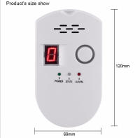 Detector de gas de una Pieza Gas natural Metano Propano Butano Alarma enchufable con Pantalla digital-69*120mm SSIT - details 1
