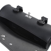 Bolsa De Herramientas Para Motocicleta Faux Cuero Bolsa De Manillar Impermeable Sillín Lateral Retro Sissybar Para Cruiser Sportster - details 3