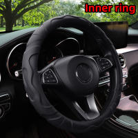 Funda De Volante Deportiva De Piel De Oveja Artificial 14.5-15 Pulgadas 37-38CM Tamaño Ajustable Para Coche Estilo Tridimensional - details 0