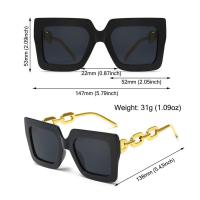 Gafas De Sol Retro De Lujo UV400 Protección Grande Cuadradas Para Mujer Y Hombre Gafas De Sol Vintage Tendencia Unisex - details 2