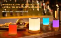 Lámpara De Noche Inteligente RGB 16 Colores Recargable Por USB Para Mesa De Noche Decoración De Dormitorio Regalo Luz De Mesa De Comedor Toque Sensible - details 1