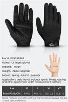 Guantes De Ciclismo Con Dedos WEST BIKING Antideslizantes Absorción De Choque Pantalla Táctil Transpirables Para Bicicleta Equipamiento De Ciclismo - details 2