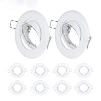 Soporte De Spot LED Ajustable Para Lámpara De Techo 65mm Fijación GU10 MR16 Bombilla Cambiable Metal Negro Satinado - details 4