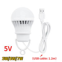Bombilla De Lámpara USB Portátil 3W/5W/7W Para Lectura Y Iluminación De Camping Luz LED Para Libros Y Acampar En Tienda - details 0