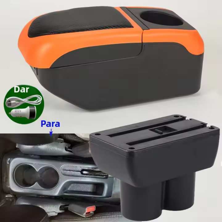 Soporte Central Para Suzuki Jimny 1999-2018 Accesorios De Coche Almohadilla De Reposabrazos PU Cuero / Plástico ABS Organizador Interior - 1