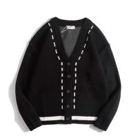 Nueva Cardigan De Punto Para Hombre Chaqueta De Otoño Con Cuello Redondo Estilo Casual De Poliéster Abrigo Masculino - details 5