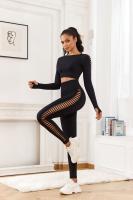 Leggings De Yoga Para Mujer Con Diseño De Tie-Dye Y Elasticidad Alta Leggings De Compresión Con Agujeros Y Cierre Elástico Para Fitness Y Ejercicio - details 7