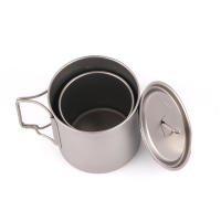 Taza De Camping De Titanio Portátil Con Mano Doblada Adecuada Para Picnic Tamaño 300ml / 350ml / 450ml / 550ml / 650ml / 750ml - details 11