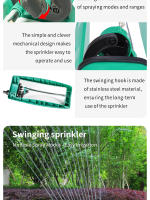 Riega Jardín Con 15 Orificios Plástico Campana De Jardín Riego Para Verduras Juego De Agua Para Césped Riega Techo Con Tubo De Aluminio Oscilante - details 4