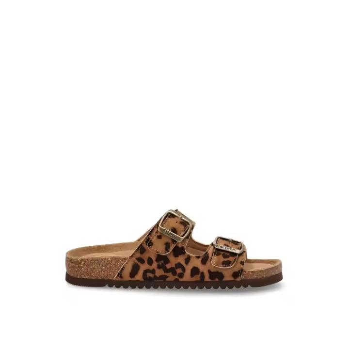 SANDALIAS BIO HEBILLA ETIKA 10015 ARENAL, MUJER LEOPARDO - 1