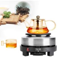Estufa eléctrica de 500W para cafeterateteraplatilloplaca de cocina eléctrica portátilcalentador de placa caliente multifuncional para cocinar para lecheaguacafétéetc. Potencia ajustable con 5 niveles - details 0