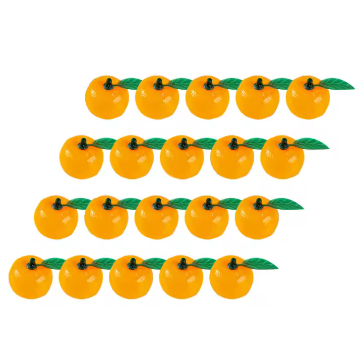 20 Pcs Frutas Artificiales Naranja Mandarinas Decoraciones De Imitación Para Escritorio Adornos De Escena Fotografía Propiedad De Algodón Origen China Continental - 1