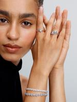 Pandora - Anillo de Corazón con Onda Pavé-Plata de Lei - details 3