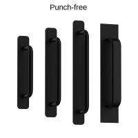 Manija De Puerta Sin Perforar De Aluminio Para Armario De Cocina Adhesiva Para Inodoro Y Ventanas Sliding Knobs Accesorios De Muebles Hardware - details 16