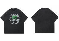 Camiseta Retro Hip Hop En Negro Vintage Con Doble Cara De Algodón Para Hombres Camiseta Unisex Estilo Callejero Graphic Doble Cara - details 3