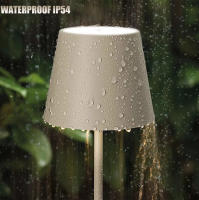 Lámpara De Mesa LED Recargable Sin Cable Para Sala De Estar Luz De Escritorio Impermeable Con Interruptor Táctil Para Dormitorio Barra - details 6