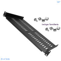 Bandeja rack fija. Anclaje frontal, 19 pulgadas, 1U de altura. TRICOM - details 1