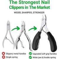 Tijeras De Uñas Profesionales Para Pedicura Herramientas De Paroniquia Conjunto De Manicura Acero Inoxidable Hoja Curva Fila De Tijeras Grandes - details 2