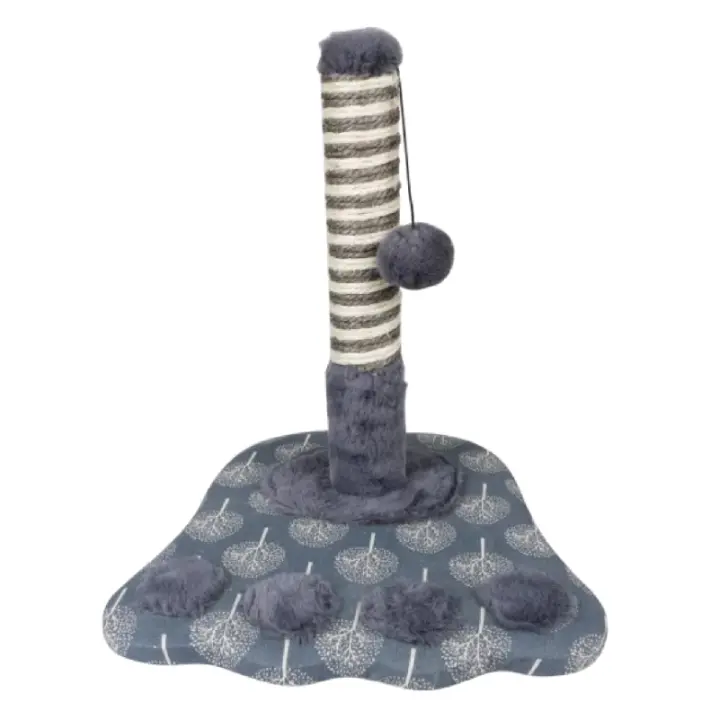 Rascador para gatos Estable Confiable Seguro Multifuncional Cómodo Para gatos Montaje fácil Gris oscuro Peluche Suave Ahorro de espacio - 1