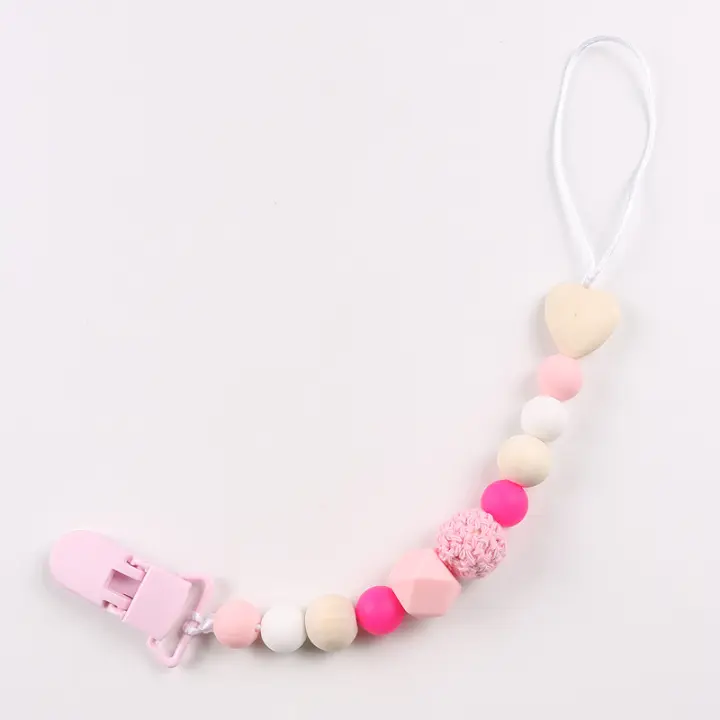 Cadena para chupete de bebé, mordedor para bebé, cadena anticaída, productos para bebés - 1