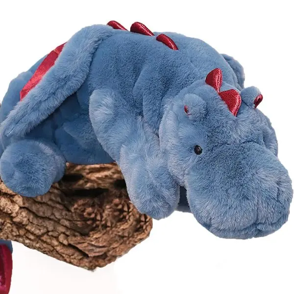 Azul, 70 cm, peluches Lindo dragón de peluche, dinosaurios con peso - 1