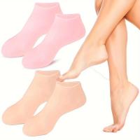 2 PCS Calcetines De Silicona Para Mujer Calzado De Hidratación Para Pies Secos Y Con Callos Cuidado De Los Pies Con Gel Suave - details 6