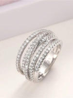 Anillo De Plata De Ley 925 Clásico Retro Para Mujer Anillo De Compromiso Boda Lujo Moda Joyería Finos De Alta Calidad - details 1